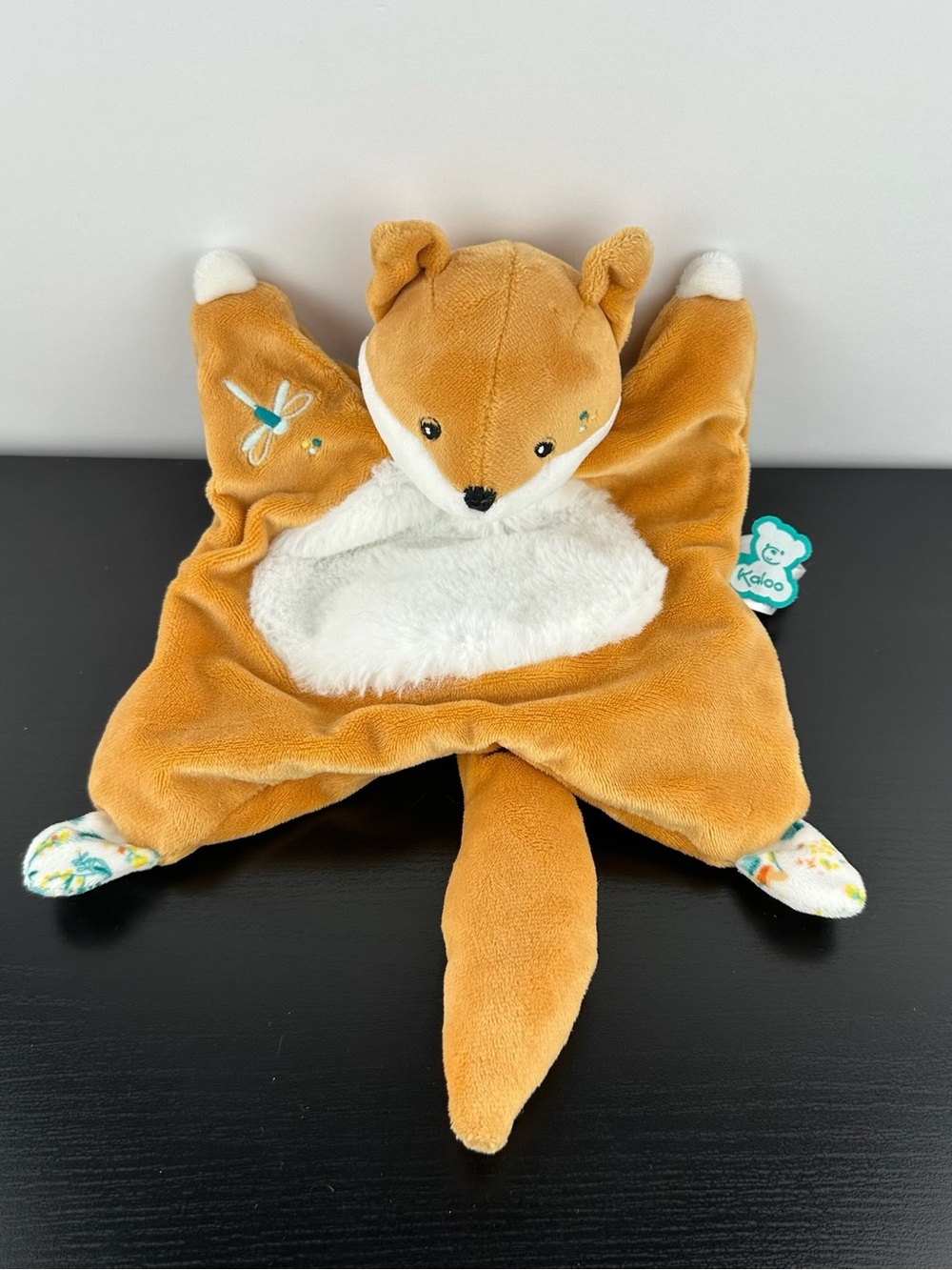 Kaloo France Leonard Renard Fox Lovey 8" Plush Blanket Comforter